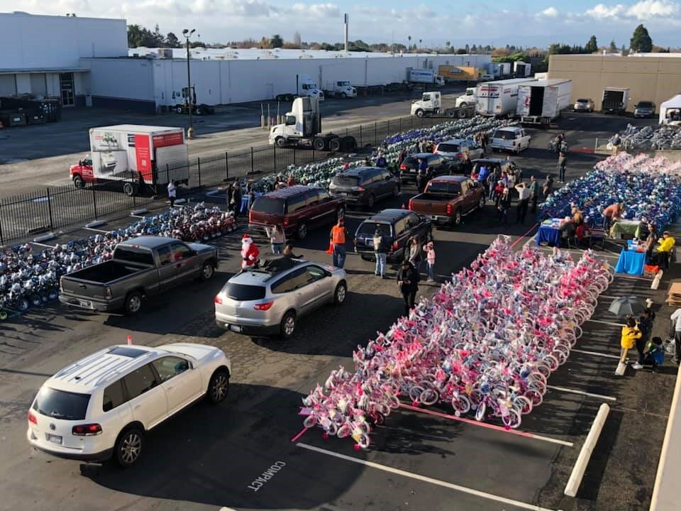 1,000 Underprivileged Children Received New Bikes and Helmets for the Holidays!