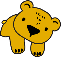 bear with arms hanging